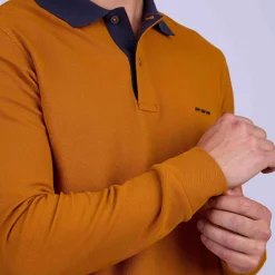 Homme Mise Au Green Polo au col contrastant