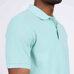 Homme Mise Au Green Polo Collin vert eau