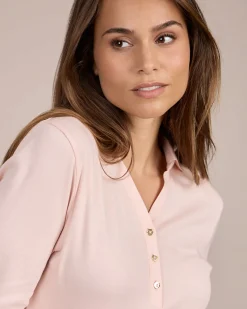 Femme Mise Au Green Polo Coralie rose pâle