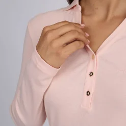 Femme Mise Au Green Polo Coralie rose pâle