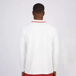 Homme Mise Au Green Polo détail col ecru chiné