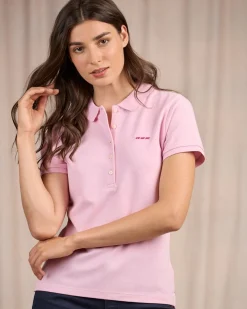 Femme Mise Au Green Polo Jeanne rose pale