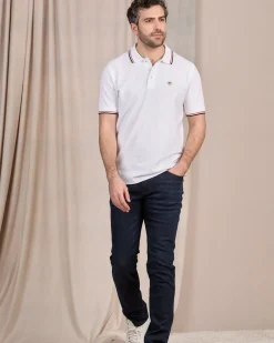 Homme Mise Au Green Polo logo badge