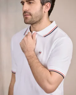 Homme Mise Au Green Polo logo badge