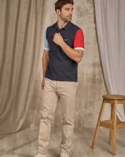 Homme Mise Au Green Polo manches courtes bleu marine