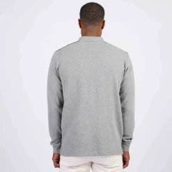 Homme Mise Au Green Polo manches longues regular fit à épaulettes