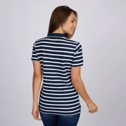 Femme Mise Au Green Polo marinière rayures marine