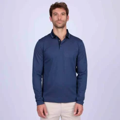 Homme Mise Au Green Polo micro motifs