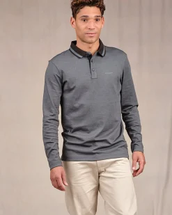 Homme Mise Au Green Polo micro motifs