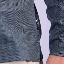 Homme Mise Au Green Polo micro motifs