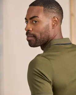 Homme Mise Au Green Polo ville zippé