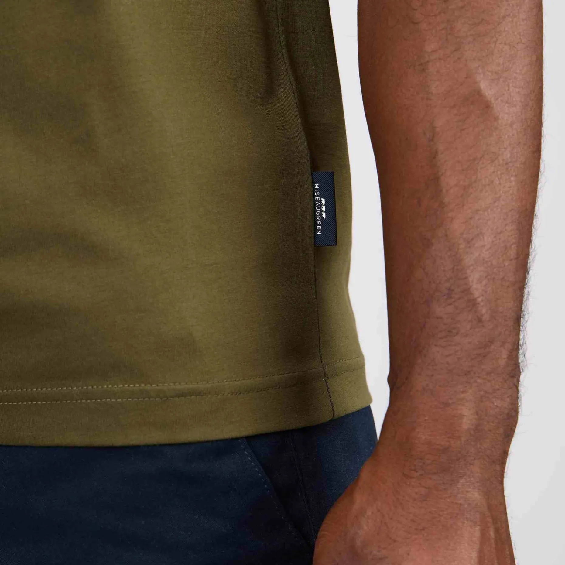 Homme Mise Au Green Polo ville zippé