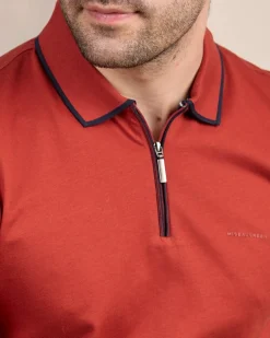 Homme Mise Au Green Polo ville zippé