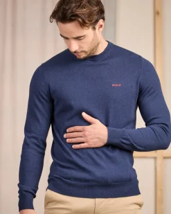 Homme Mise Au Green Pull Aaron bleu marine