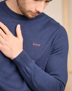 Homme Mise Au Green Pull Aaron bleu marine