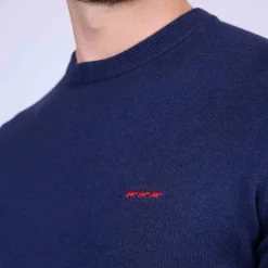 Homme Mise Au Green Pull Aaron bleu marine