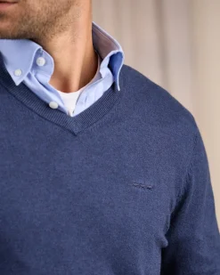 Homme Mise Au Green Pull Alvin bleu marine