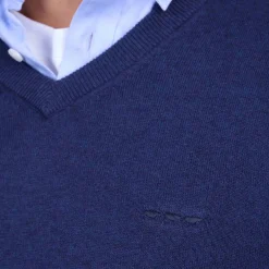 Homme Mise Au Green Pull Alvin bleu marine