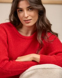 Femme Mise Au Green Pull aux détails ajourés