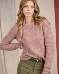 Femme Mise Au Green Pull aux détails ajourés