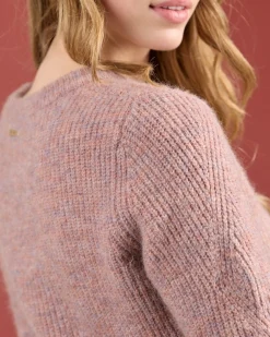 Femme Mise Au Green Pull aux détails ajourés