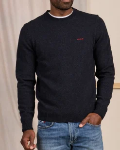 Homme Mise Au Green Pull Cassis bleu marine