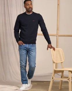 Homme Mise Au Green Pull Cassis bleu marine