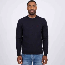 Homme Mise Au Green Pull Cassis bleu marine