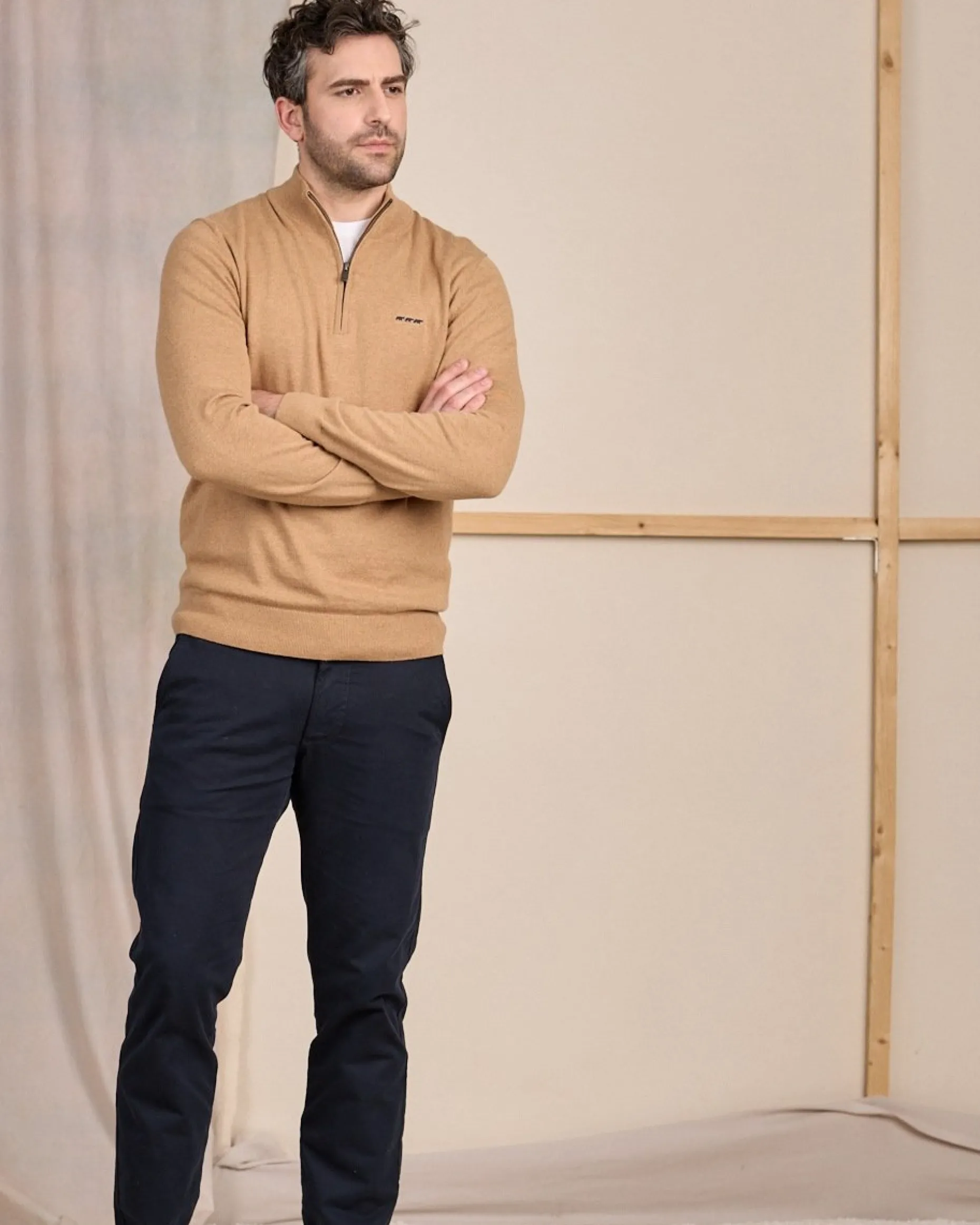 Homme Mise Au Green Pull col camionneur