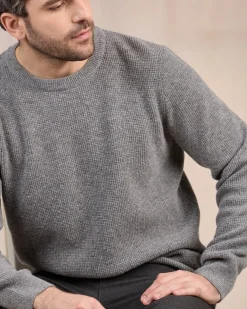 Homme Mise Au Green Pull point grain de riz