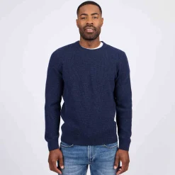 Homme Mise Au Green Pull point grain de riz