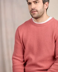 Homme Mise Au Green Pull point grain de riz