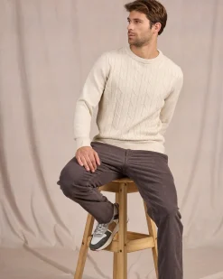 Homme Mise Au Green Pull torsadé