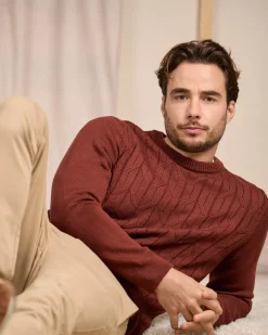 Homme Mise Au Green Pull torsadé