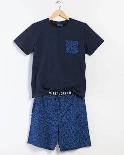 Homme Mise Au Green Pyjama Adam bleu marine