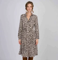 Femme Mise Au Green Robe léopard