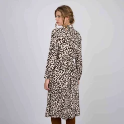 Femme Mise Au Green Robe léopard