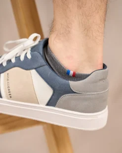 Homme Mise Au Green Socquettes unies gris clair