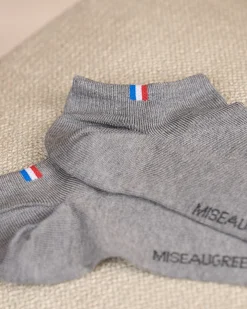 Homme Mise Au Green Socquettes unies gris clair