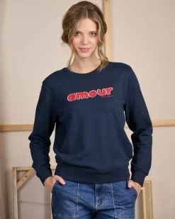 Femme Mise Au Green Sweat Carole bleu marine