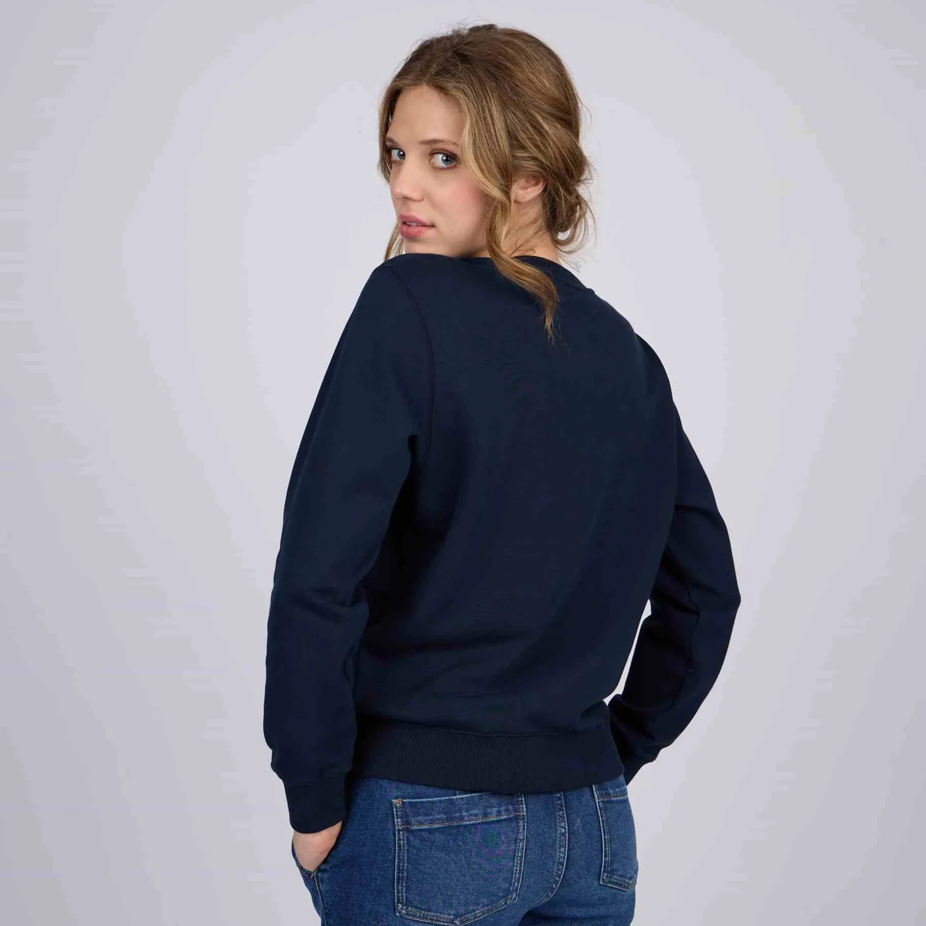 Femme Mise Au Green Sweat Carole bleu marine