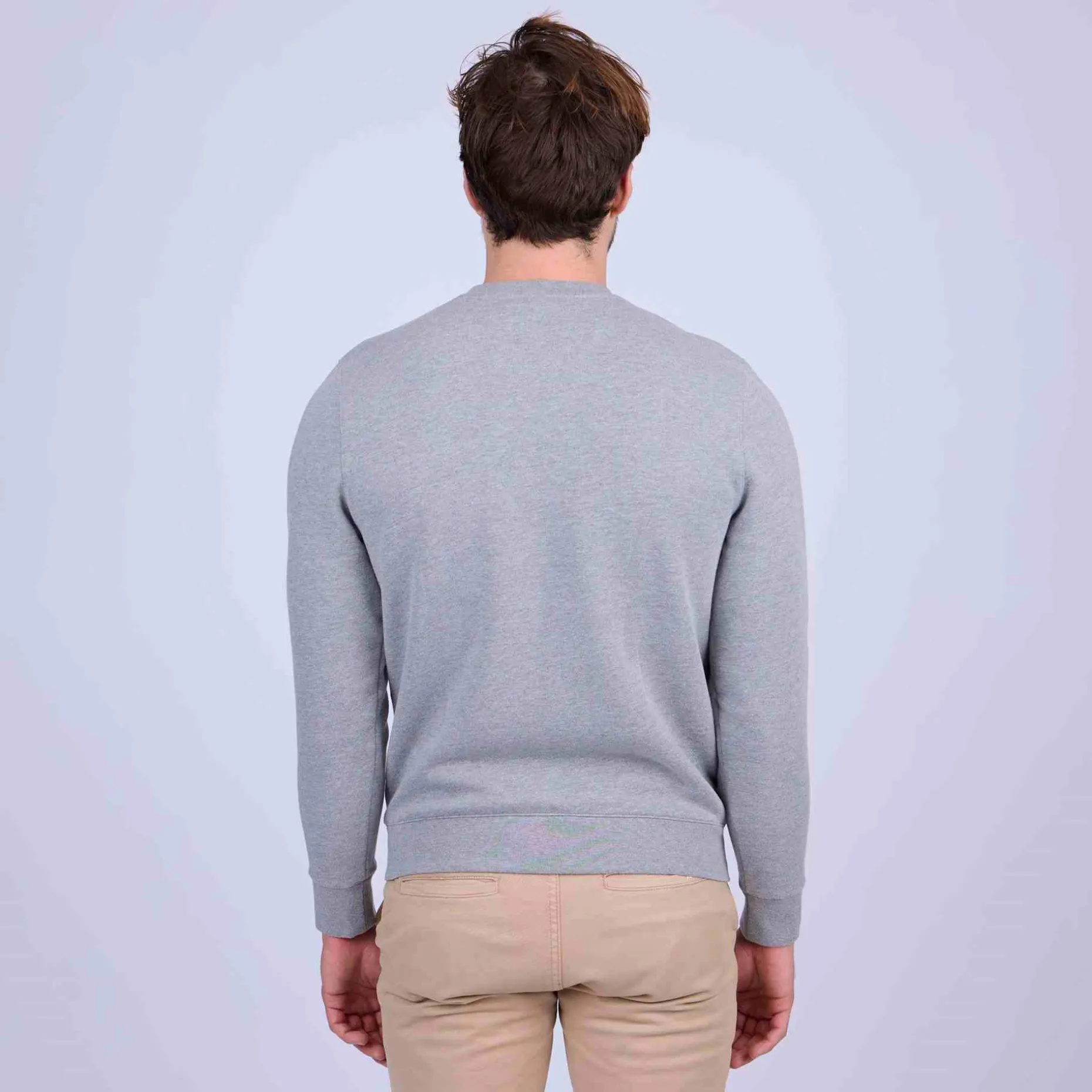 Homme Mise Au Green Sweat uni gris chiné