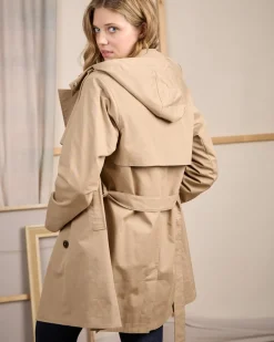 Femme Mise Au Green Trench coat