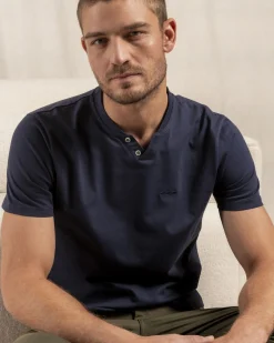 Homme Mise Au Green T-shirt Baptiste bleu marine