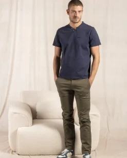 Homme Mise Au Green T-shirt Baptiste bleu marine