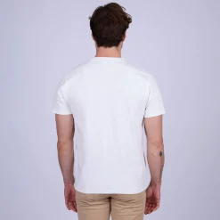 Homme Mise Au Green T-shirt Calvin ecru chiné