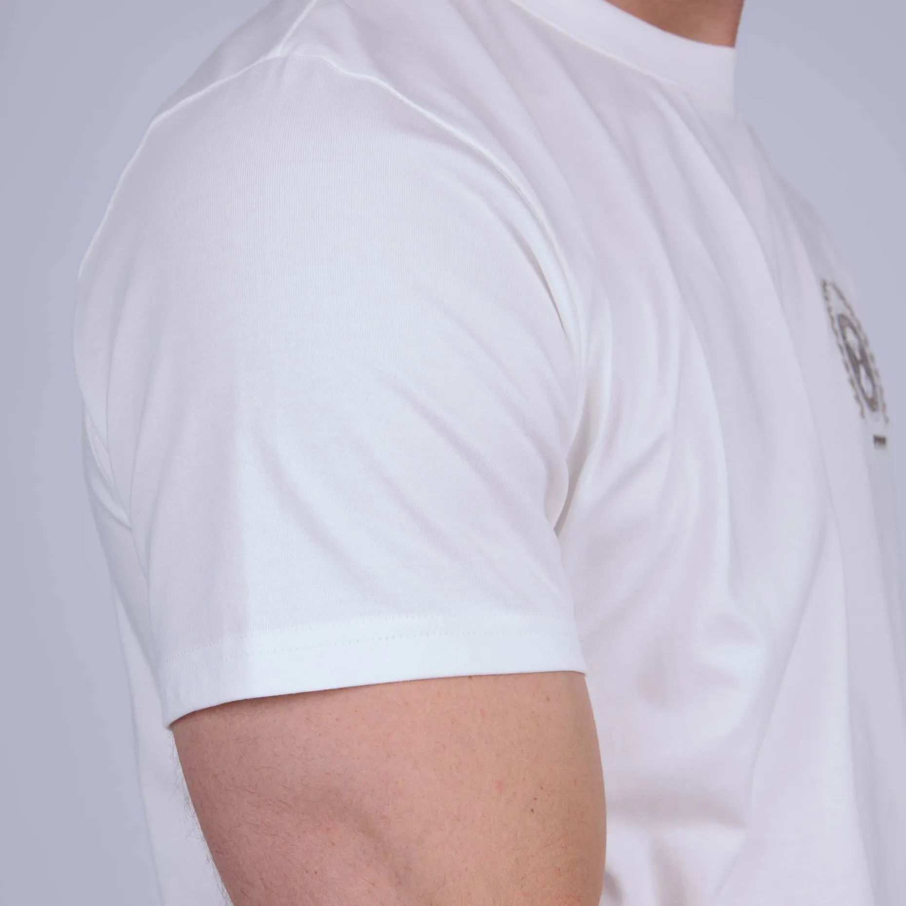 Homme Mise Au Green T-shirt Calvin ecru chiné