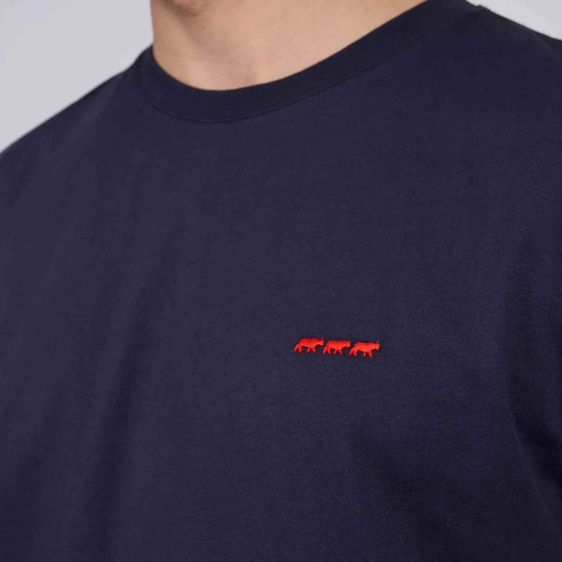 Homme Mise Au Green T-shirt Cédric bleu marine