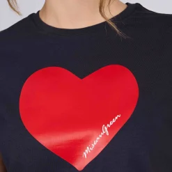 Femme Mise Au Green T-shirt Cheryl bleu marine