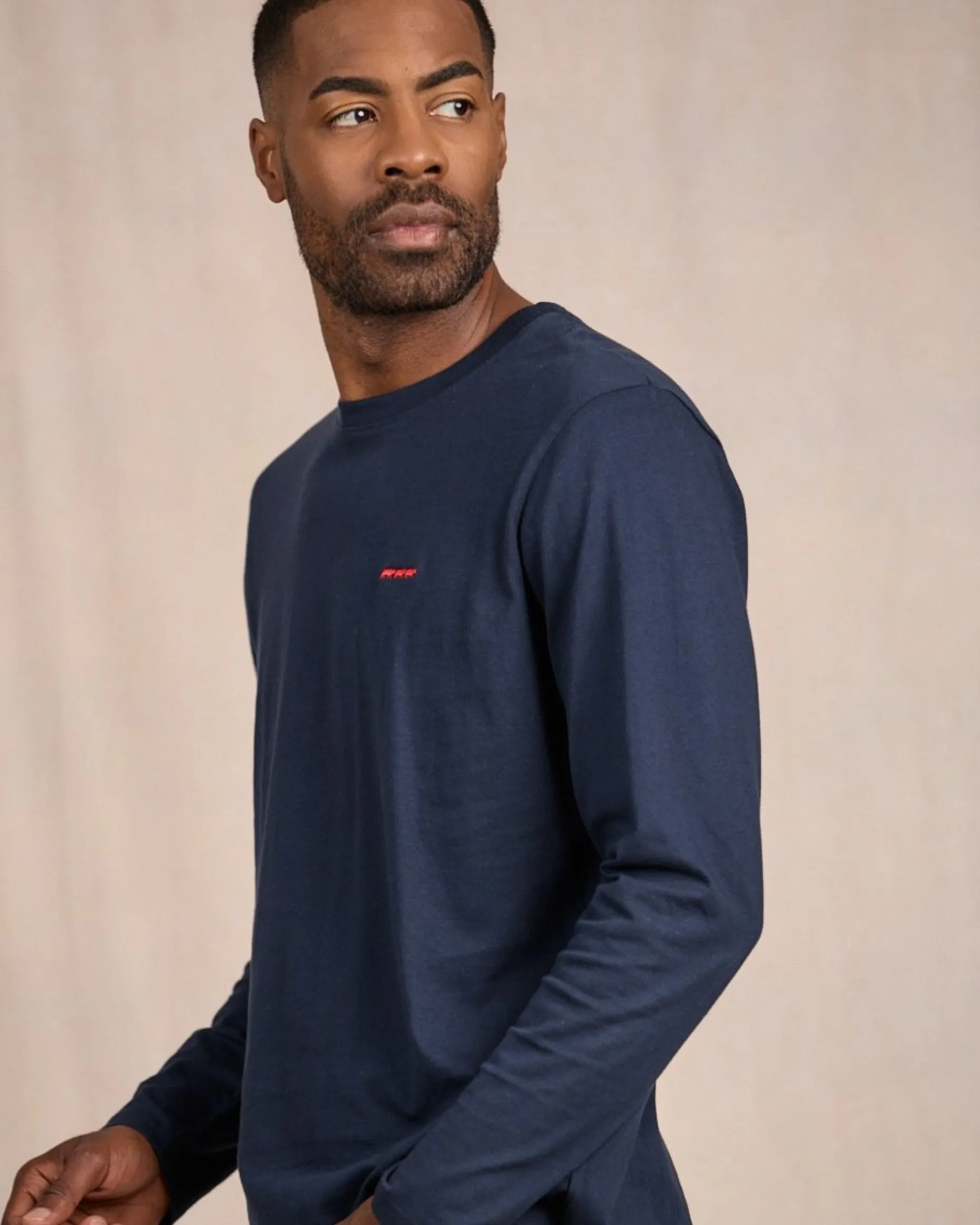 Homme Mise Au Green T-shirt col rond bleu marine